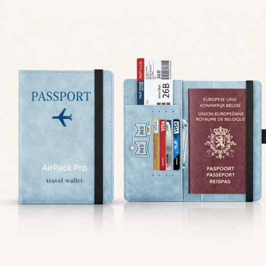 AirPack Pro™ GRATIS Paspoort Organizer+ kaarten & boardingpass vacuum compression bag for travel - AirPack Pro